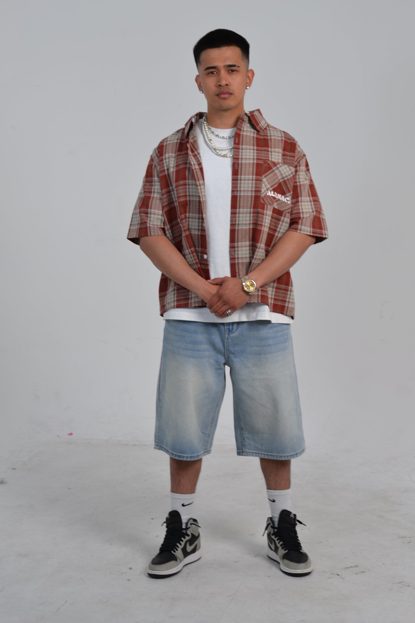 Distressed Denim Jorts