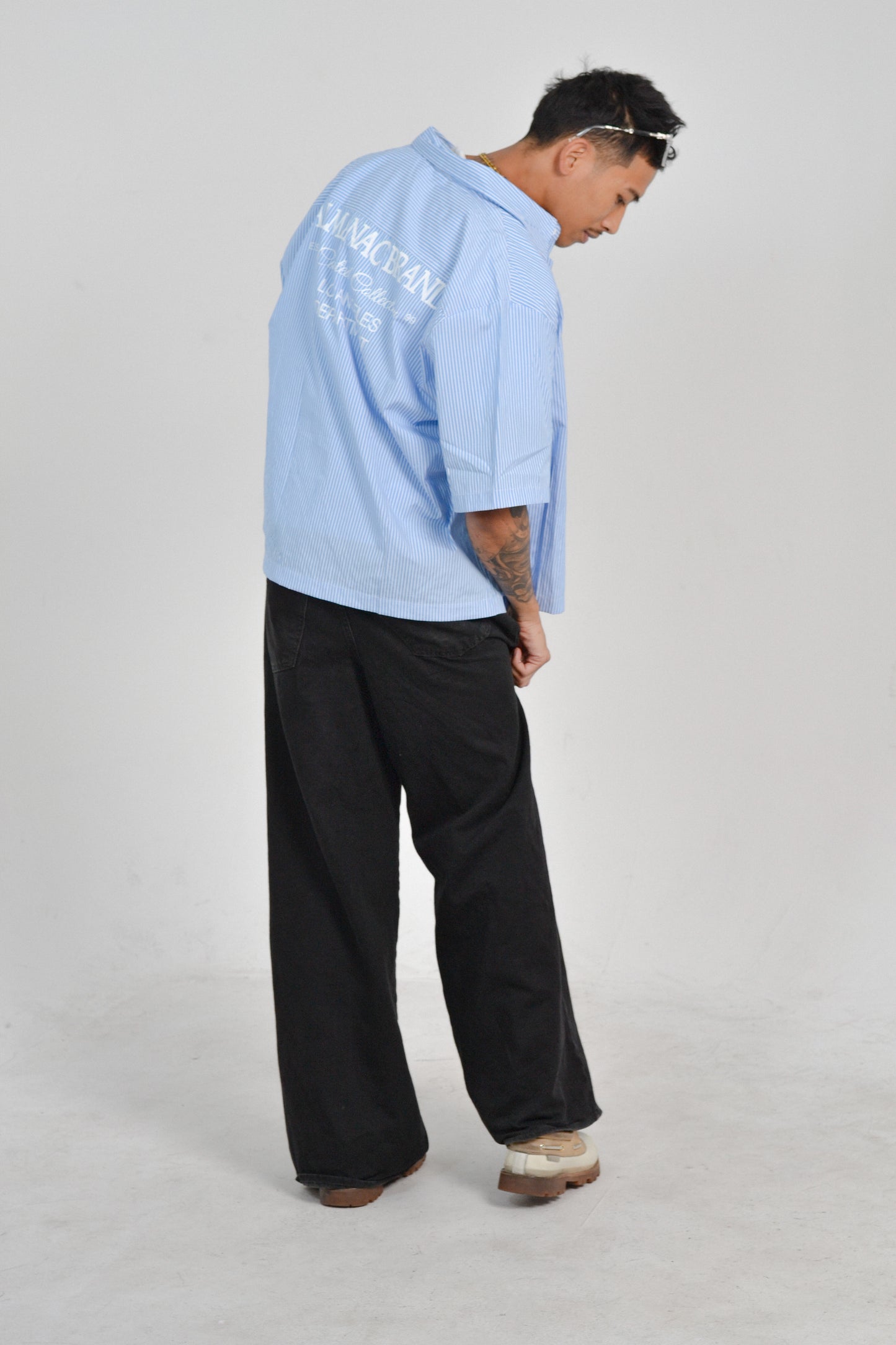 CC Pin Striped Button Up